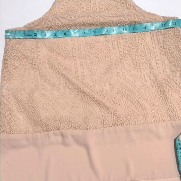 Doe & Rae Embroidered Halter Tank Top - S - Picture 8 of 10
